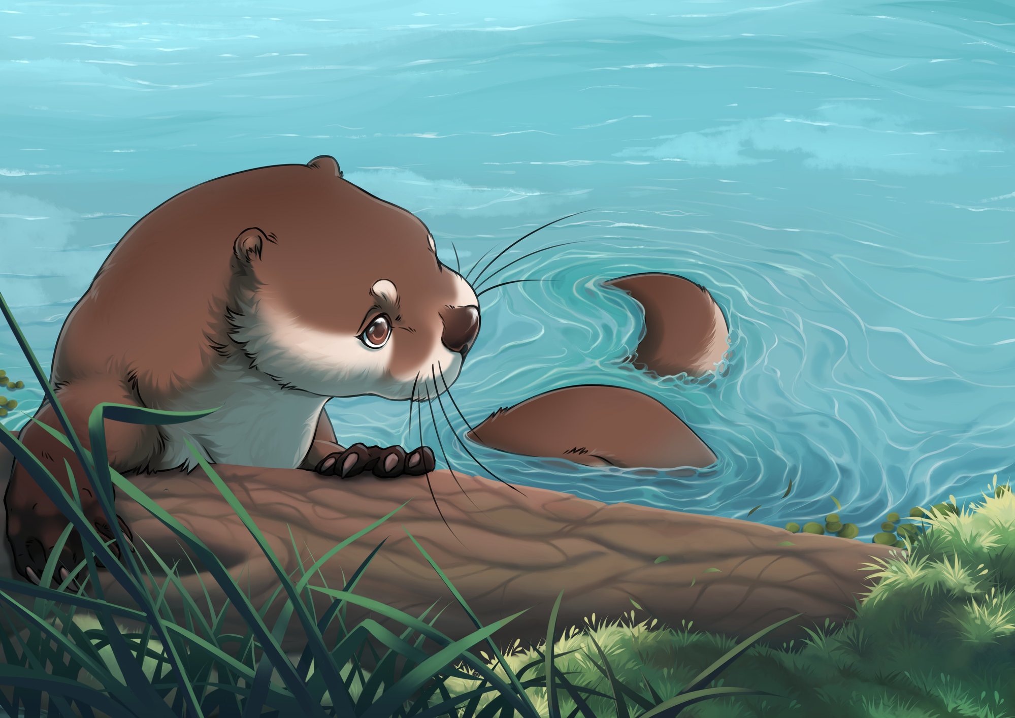 FiSBY Fischotter im Wasser